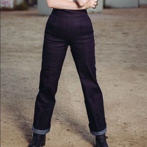 Laura Byrnes Wide Leg Cropped Denim Size Medium PUG